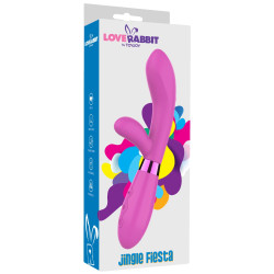 Love Rabbit TOYJOY Vibro Rabbit Jingle Fiesta 20cm Rose